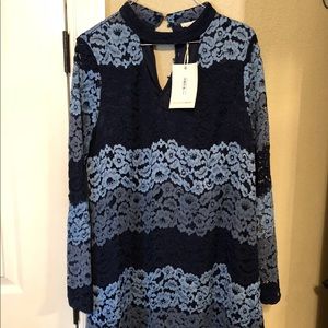 Blushing Heart blue dress